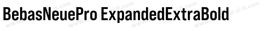BebasNeuePro ExpandedExtraBold字体转换